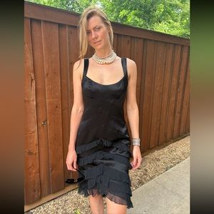 ABS Black Cocktail Dress